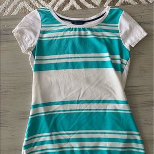 Blue striped blouse